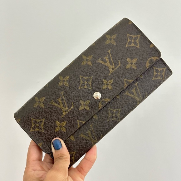 Vintage LOUIS VUITTON Monogram Canvas Sarah Women’s Long Wallet Brown Pr… - Picture 16 of 16